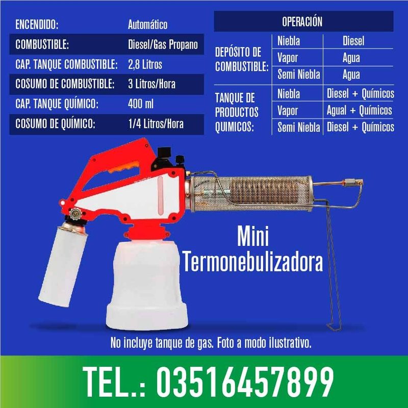 Mini fogger termonebulizadora