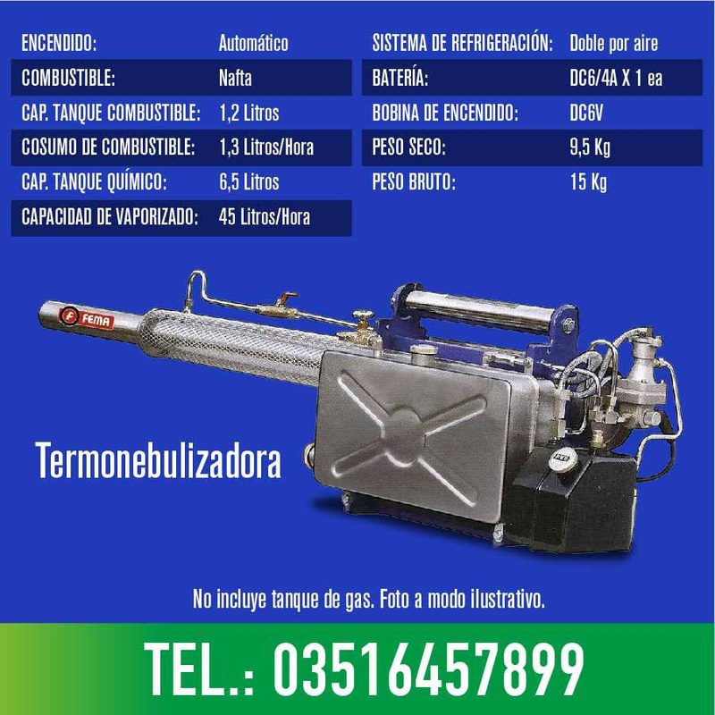 Termonebulizadora NH 150 humo insecticida